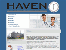 Tablet Screenshot of haven-ct.org